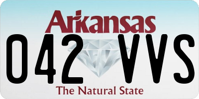 AR license plate 042VVS