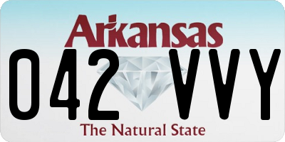 AR license plate 042VVY