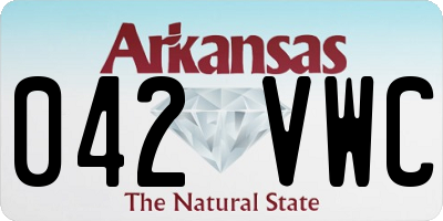 AR license plate 042VWC