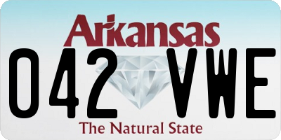 AR license plate 042VWE