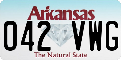 AR license plate 042VWG