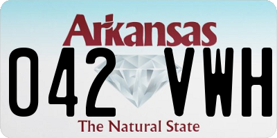 AR license plate 042VWH