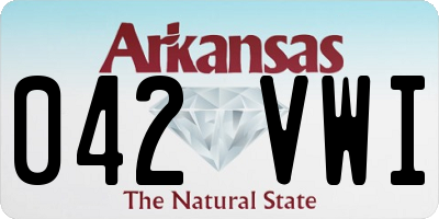 AR license plate 042VWI