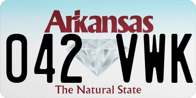 AR license plate 042VWK