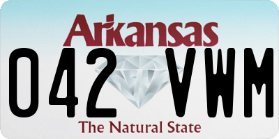 AR license plate 042VWM