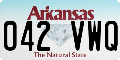 AR license plate 042VWQ