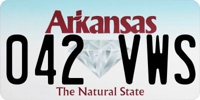 AR license plate 042VWS
