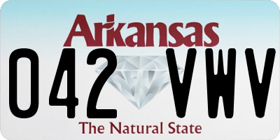 AR license plate 042VWV