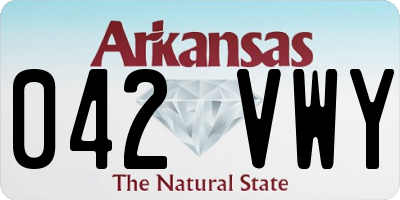 AR license plate 042VWY