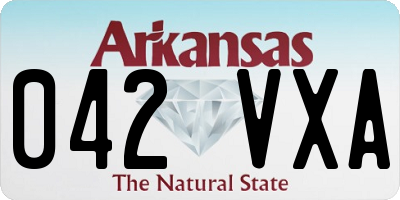 AR license plate 042VXA