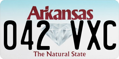 AR license plate 042VXC