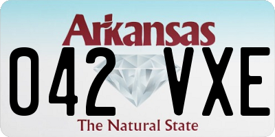 AR license plate 042VXE