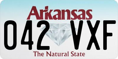 AR license plate 042VXF