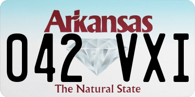 AR license plate 042VXI