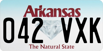 AR license plate 042VXK