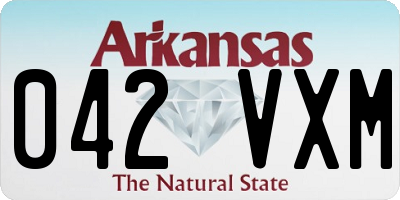 AR license plate 042VXM