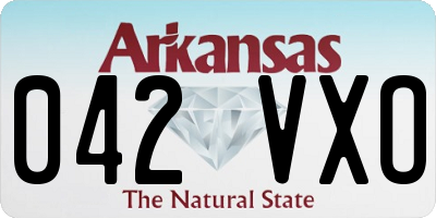 AR license plate 042VXO