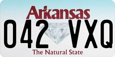 AR license plate 042VXQ