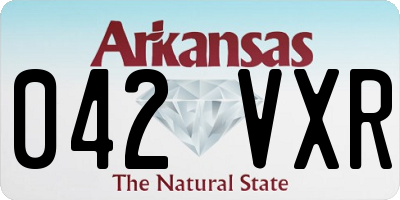 AR license plate 042VXR