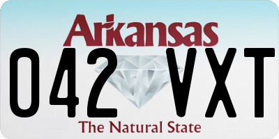 AR license plate 042VXT