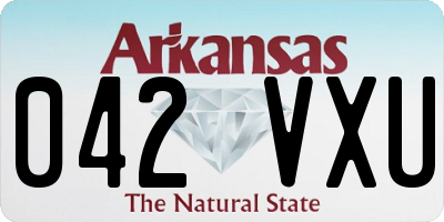 AR license plate 042VXU