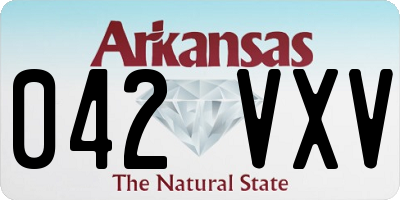 AR license plate 042VXV