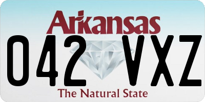 AR license plate 042VXZ