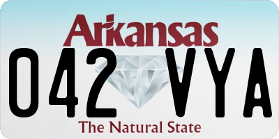 AR license plate 042VYA