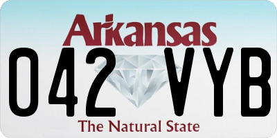 AR license plate 042VYB