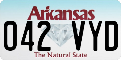 AR license plate 042VYD