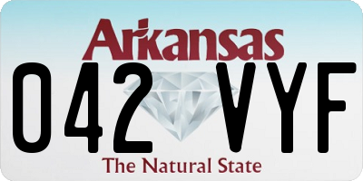 AR license plate 042VYF