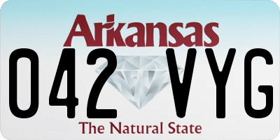 AR license plate 042VYG
