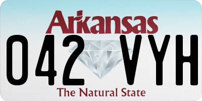 AR license plate 042VYH