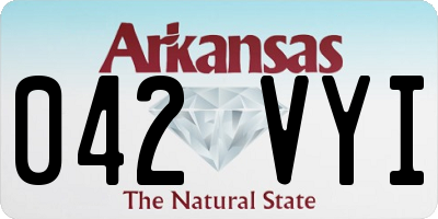 AR license plate 042VYI