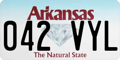 AR license plate 042VYL