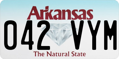 AR license plate 042VYM