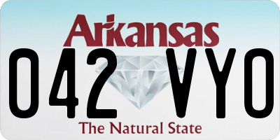 AR license plate 042VYO