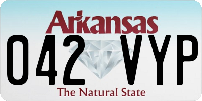 AR license plate 042VYP