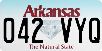 AR license plate 042VYQ