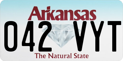 AR license plate 042VYT