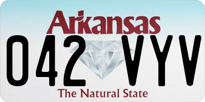 AR license plate 042VYV