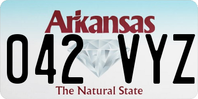 AR license plate 042VYZ