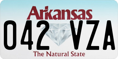 AR license plate 042VZA