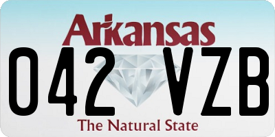 AR license plate 042VZB