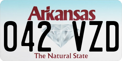 AR license plate 042VZD