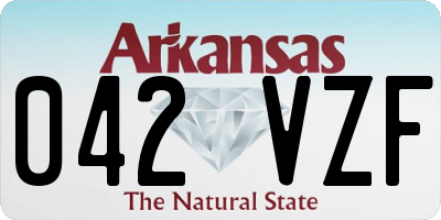 AR license plate 042VZF