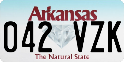 AR license plate 042VZK