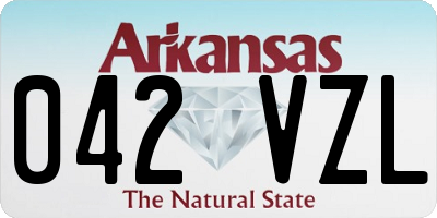 AR license plate 042VZL