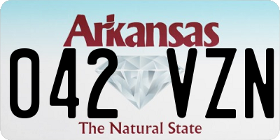 AR license plate 042VZN