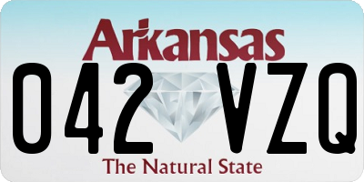 AR license plate 042VZQ